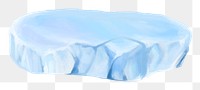 Polar ice png sticker, nature illustration, transparent background