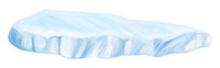 Ice sheet png sticker, nature illustration, transparent background