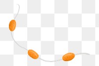 Orange buoys png sticker illustration, transparent background