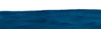Blue sea border png sticker, transparent background