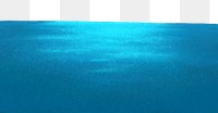 Blue sea border png sticker, transparent background