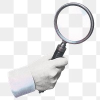 Magnifying glass png, transparent background