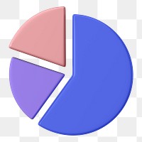 PNG 3D pie chart transparent background