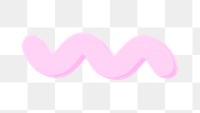 Pink shape png 3D, transparent background