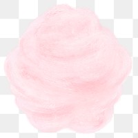 Pink cotton candy png sticker, transparent background