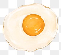 Sunny side up png food sticker, transparent background