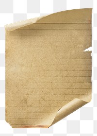 Vintage paper  png, transparent background