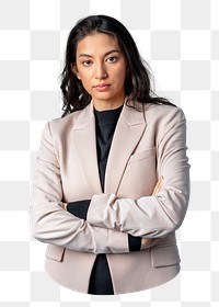 Businesswoman png business sticker, transparent background