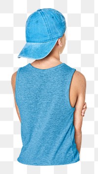 Png boy wearing blue apparel sticker, transparent background