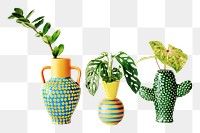 Houseplants png, transparent background