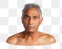 Senior portrait png man sticker, transparent background