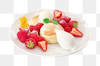 Pancake  png dessert sticker, transparent background