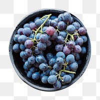 Fresh grapes png sticker, transparent background