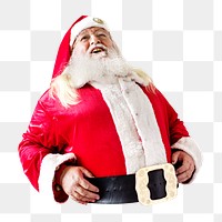 Santa Claus laughing png, transparent background