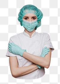 Nurse png medical staff sticker, transparent background