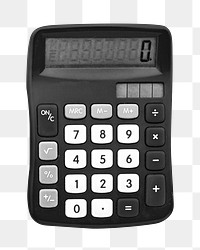 PNG calculator, collage element, transparent background