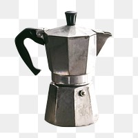 PNG moka pot, collage element, transparent background