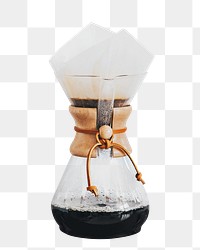 PNG Drip coffee, collage element, transparent background