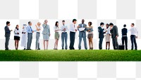 Png Business people outdoors, transparent background