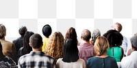 Diverse people png element, transparent background