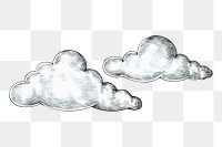 Cloud png illustration, transparent background