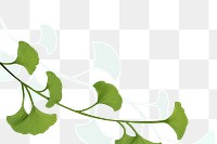 Leaf png border, transparent background