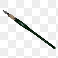 Fountain pen png illustration, transparent background