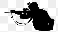 US army png silhouette, transparent background