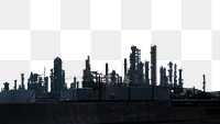 PNG Oil refinery plant, transparent background