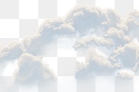 PNG Cloudy sky background collage element, transparent background