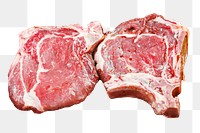 Raw meat png, transparent background