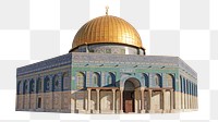 PNG Dome of the rock, collage element, transparent background