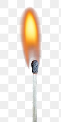 PNG Lit matchstick, collage element, transparent background