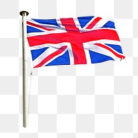 PNG UK flag, collage element, transparent background