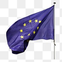 European Union flag png, transparent background