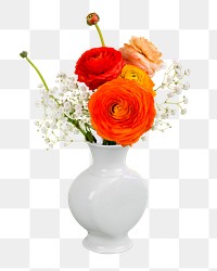 PNG flower bouquet, collage element, transparent background