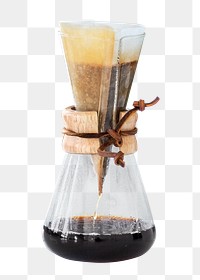 PNG drip coffee, collage element, transparent background