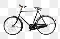 Png vintage bicycle element, transparent background