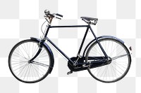 Png black bicycle element, transparent background