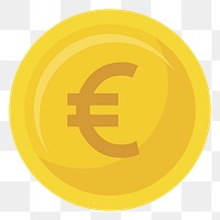 Euro currency png illustration, transparent background