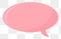 Speech bubble png illustration, transparent background