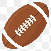 American football png illustration, transparent background