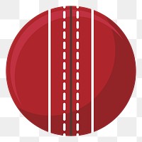 Cricket ball png illustration, transparent background