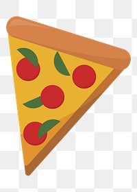 Pizza png food illustration, transparent background