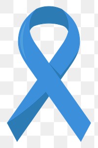 Blue ribbon png illustration, transparent background