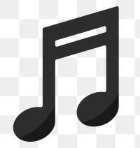 Music note png illustration, transparent background