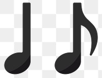 Music note png illustration, transparent background