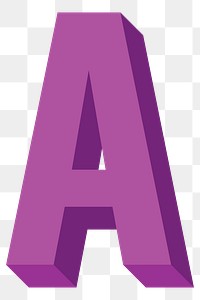 Png A letter element, transparent background