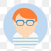 User profile png illustration, transparent background