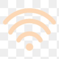 Wifi connection png icon, transparent background